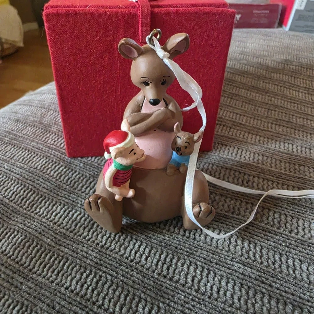 Vintage Disney's Kanga, Roo & Piglet Christmas Ornament Rare 1991